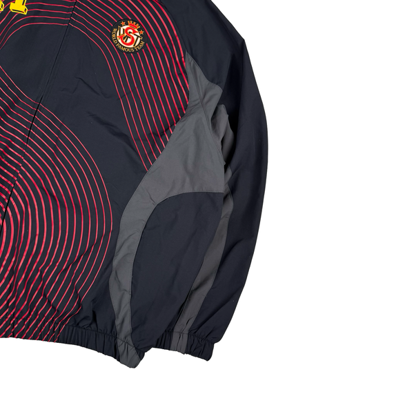Supreme World Famous Team No.11 Spellout Zip Track Jacket - Medium