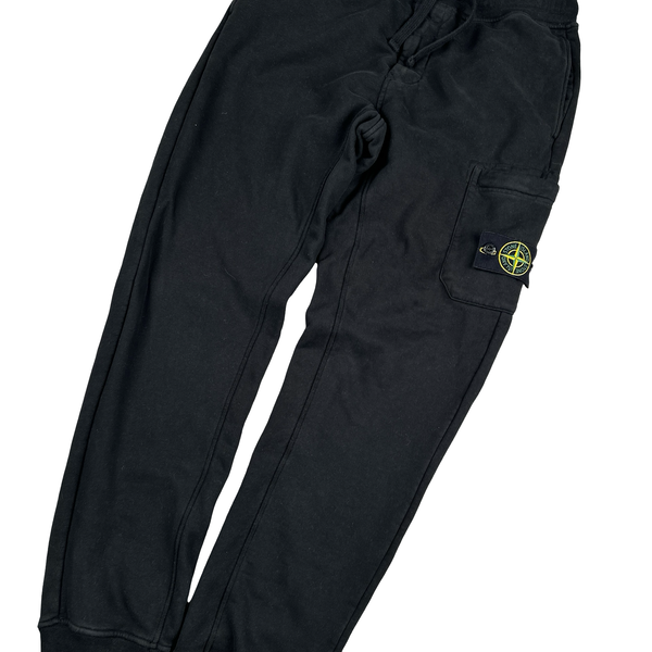 Stone Island 2022 Black Cotton Joggers - Medium