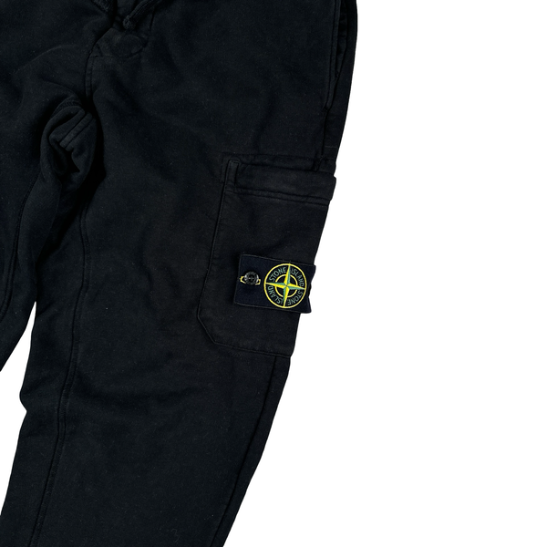 Stone Island 2022 Black Cotton Joggers - Medium