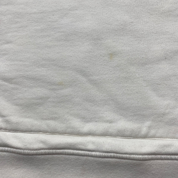 Stone Island 2020 White Cotton Pullover Hoodie - Medium