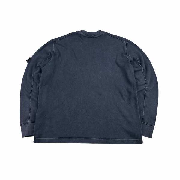 Stone Island 2008 Navy Cotton Crewneck Jumper - 3XL