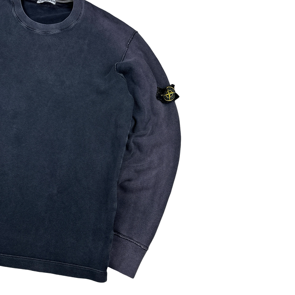Stone Island 2008 Navy Cotton Crewneck Jumper - 3XL