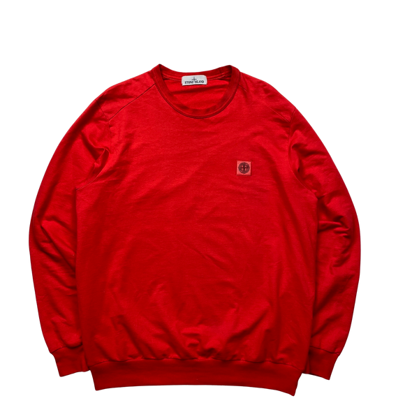Stone Island 2016 Red Lightweight Crewneck Jumper - XXL