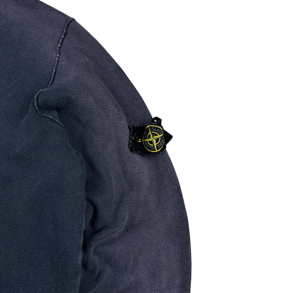 Stone Island 2008 Navy Cotton Crewneck Jumper - 3XL
