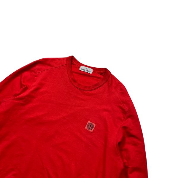 Stone Island 2016 Red Lightweight Crewneck Jumper - XXL