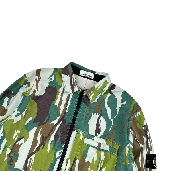 Stone Island 2015 Flowing Camo Cotton Overshirt - XL