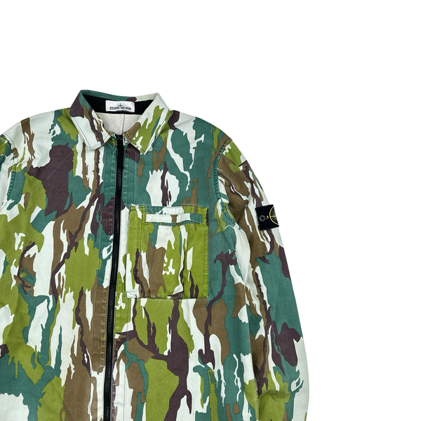 Stone Island 2015 Flowing Camo Cotton Overshirt - XL