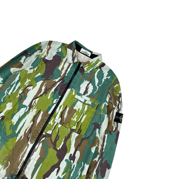 Stone Island 2015 Flowing Camo Cotton Overshirt - XL