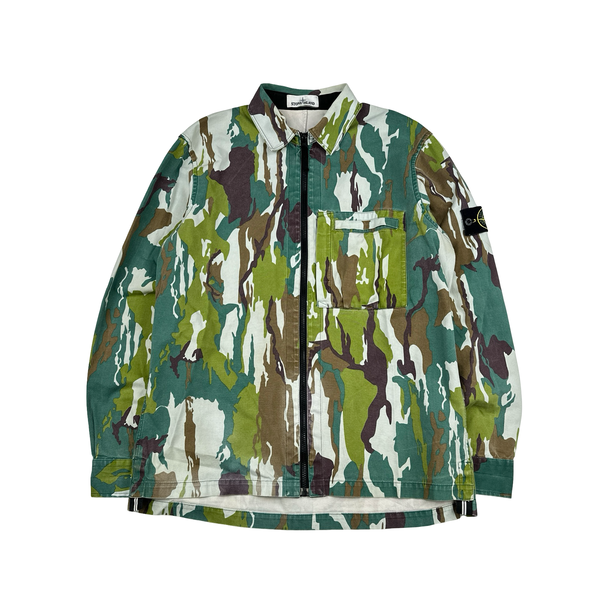Stone Island 2015 Flowing Camo Cotton Overshirt - XL