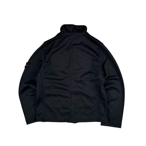 Stone Island Vintage Black 2004 Poly Zipped Track Top - XL
