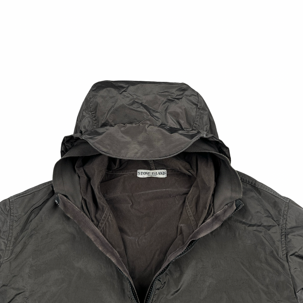 Stone Island 2005 Grey Velvet Lined Shimmer Jacket - 3XL