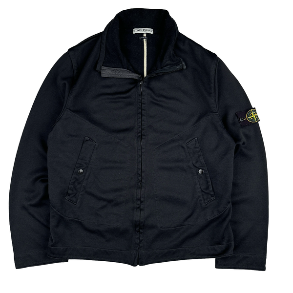 Stone Island Vintage Black 2004 Poly Zipped Track Top - XL
