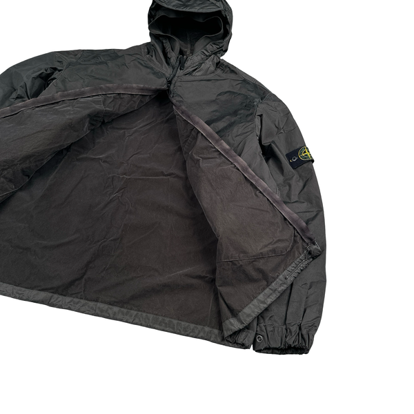 Stone Island 2005 Grey Velvet Lined Shimmer Jacket - 3XL