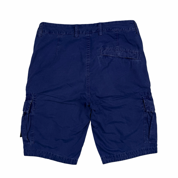 Stone Island 2022 Blue Slim Fit Cargo Shorts - 28"