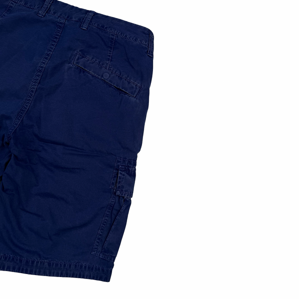 Stone Island 2022 Blue Slim Fit Cargo Shorts - 28"
