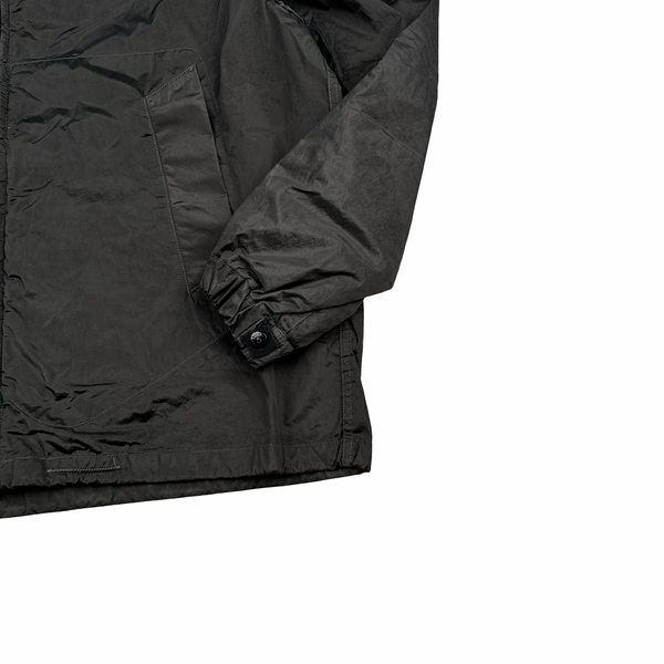 Stone Island 2005 Grey Velvet Lined Shimmer Jacket - 3XL
