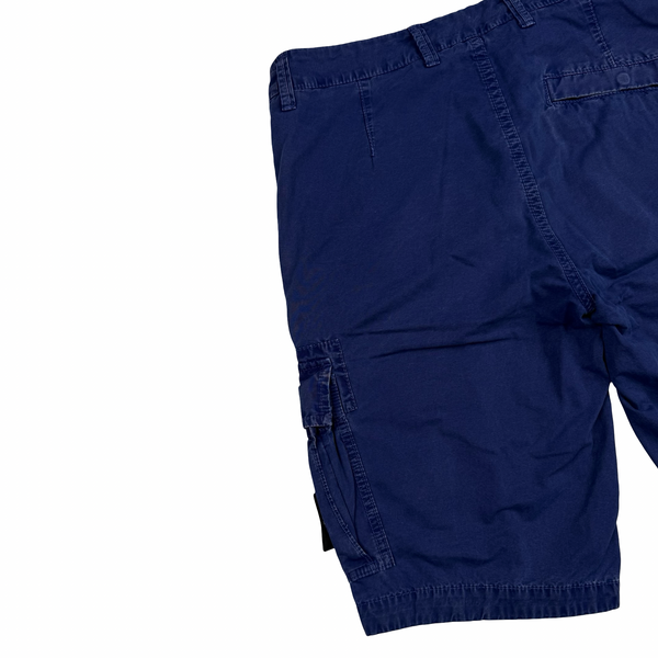 Stone Island 2022 Blue Slim Fit Cargo Shorts - 28"