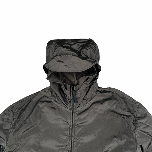 Stone Island 2005 Grey Velvet Lined Shimmer Jacket - 3XL