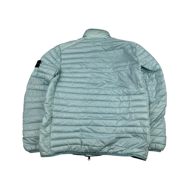 Stone Island 2023 Blue Loom Woven Chambers R Nylon Down-TC Puffer Jacket - Large