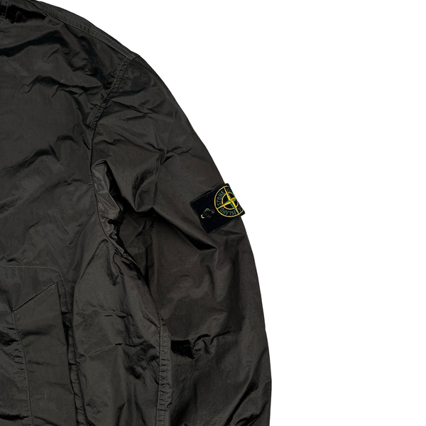 Stone Island 2005 Grey Velvet Lined Shimmer Jacket - 3XL