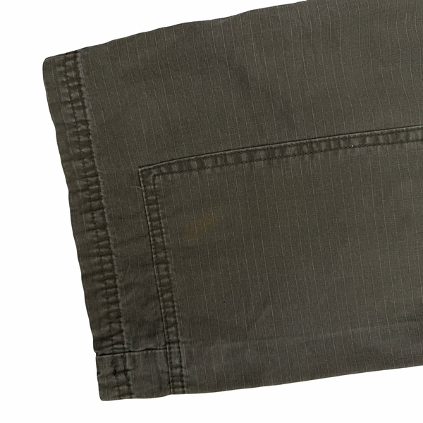Stussy Khaki Brown Garment Dyed Cargo Trousers - 30"