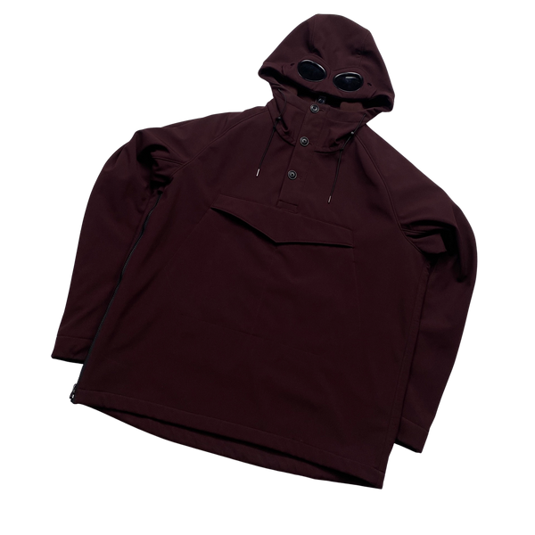 CP Company Maroon Soft Shell Goggle Pullover Smock - Medium