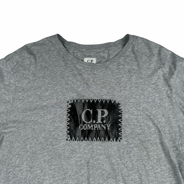 CP Company Grey Graphic Spellout T Shirt - XL