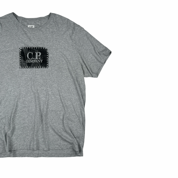 CP Company Grey Graphic Spellout T Shirt - XL