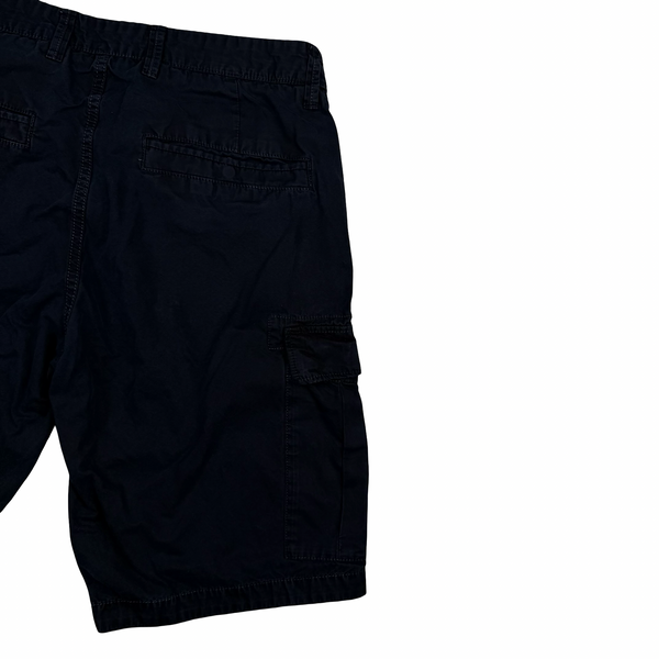 Stone Island 2019 Navy Slim Fit Cargo Shorts - 32"