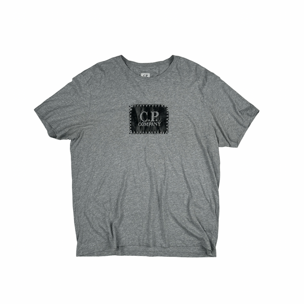 CP Company Grey Graphic Spellout T Shirt - XL