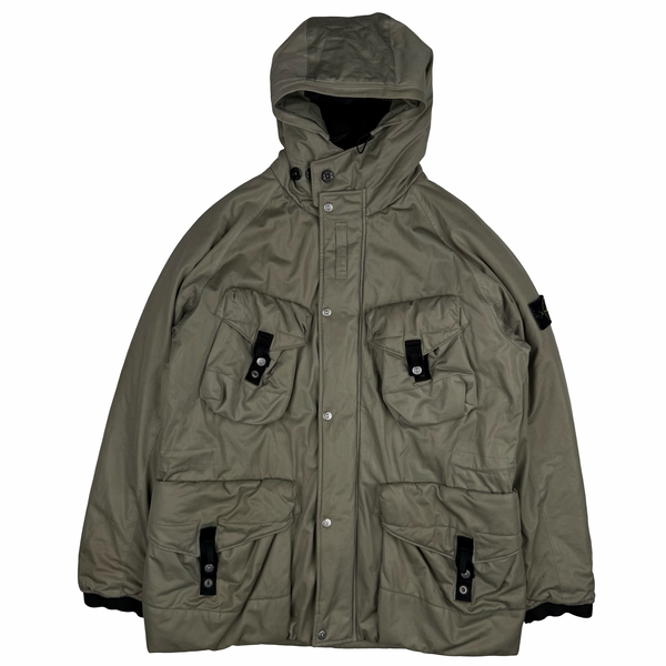 Stone Island Khaki Multi-pocket Sniper Field Jacket - XL