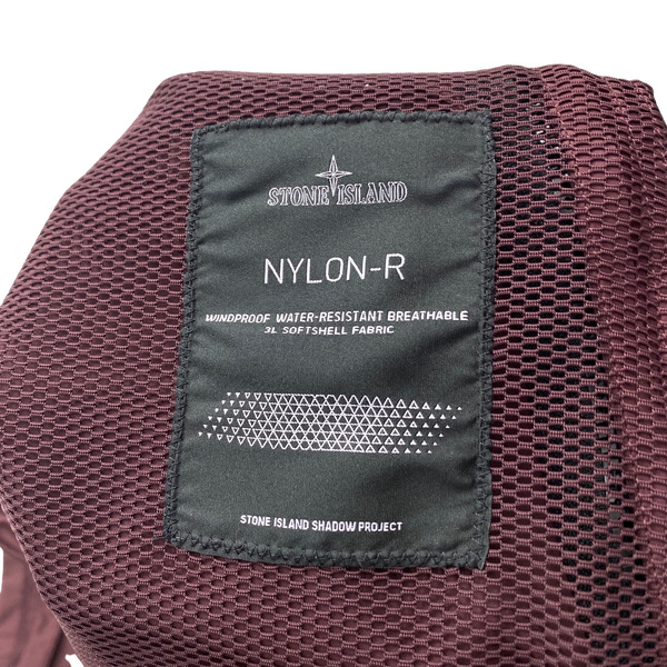 Stone Island 2016 Burgundy Shadow Project Light Nylon R Pullover - XXL