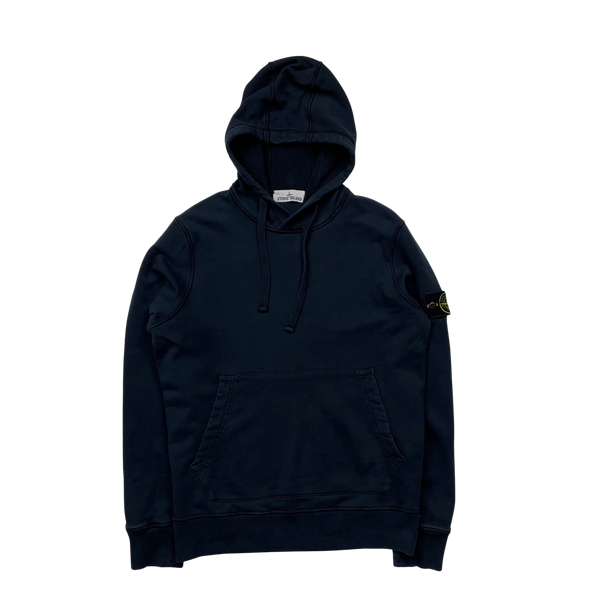 Stone Island 2021 Navy Pullover Hoodie - Small