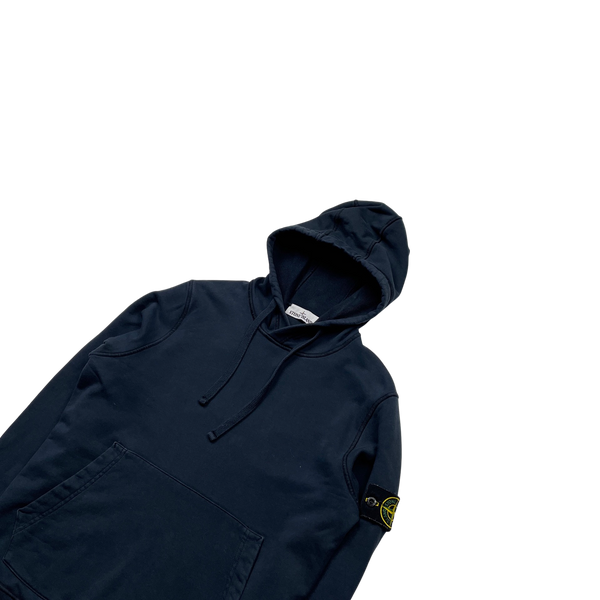 Stone Island 2021 Navy Pullover Hoodie - Small