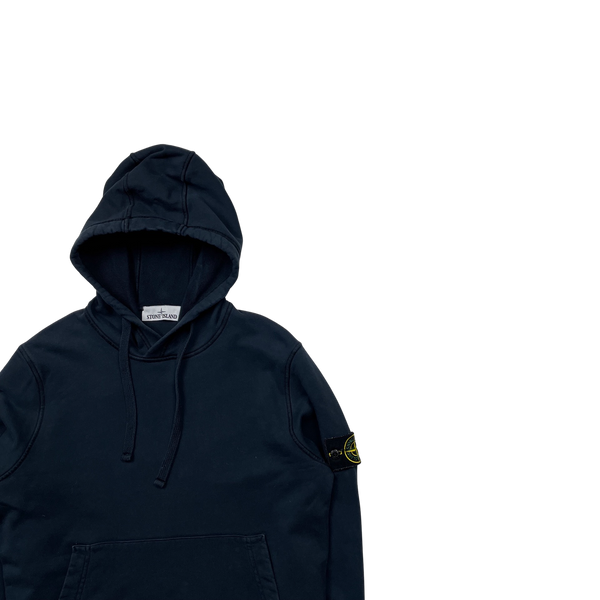 Stone Island 2021 Navy Pullover Hoodie - Small