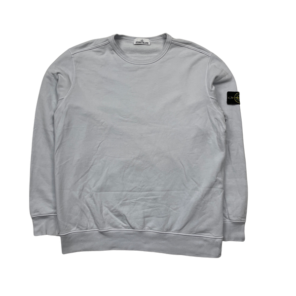 Stone Island 2018 Ice Blue Cotton Crewneck Sweatshirt - 3XL
