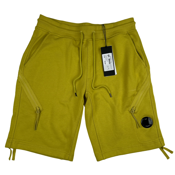CP Company Green Resist Dyed Cotton Lens Viewer Shorts - Small