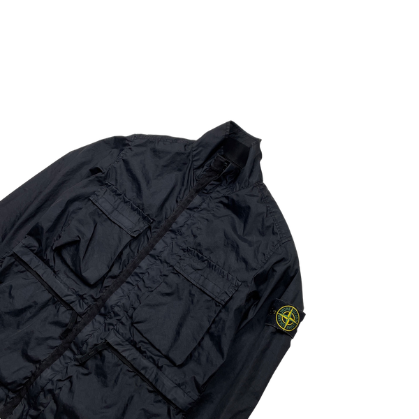 Stone Island Black Membrana TC 3L Multipocket Jacket - Small