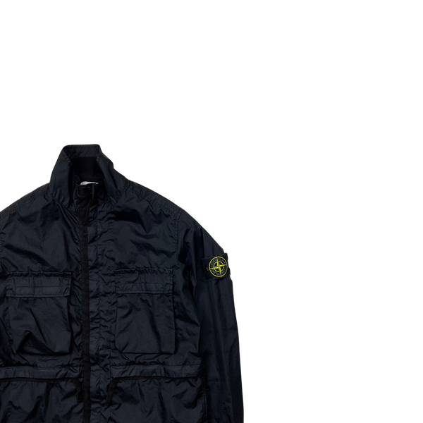 Stone Island Black Membrana TC 3L Multipocket Jacket - Small