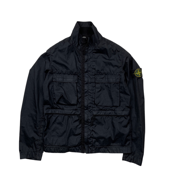 Stone Island Black Membrana TC 3L Multipocket Jacket - Small