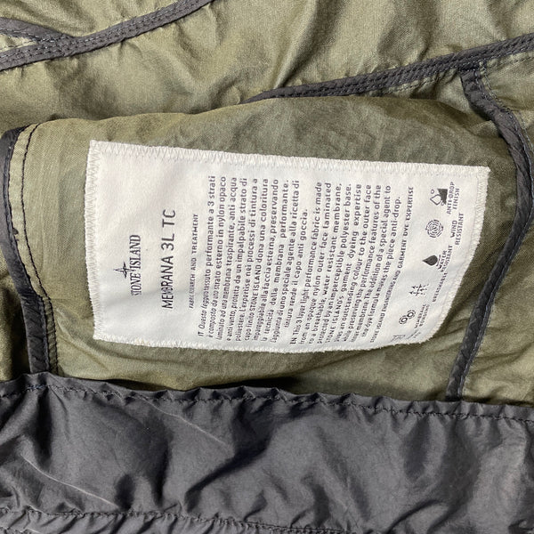 Stone Island Black Membrana TC 3L Multipocket Jacket - Small