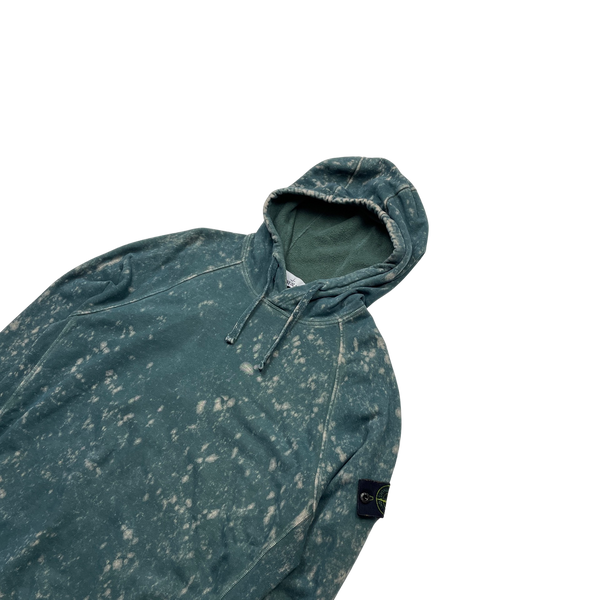 Stone Island Green Camo OVD Pullover Hoodie - Large