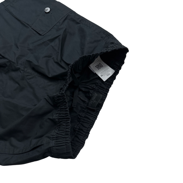 Stone Island 2023 Black Ghost Cargo Shorts - 30"