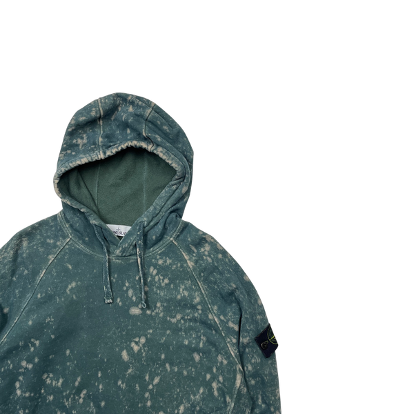 Stone Island Green Camo OVD Pullover Hoodie - Large