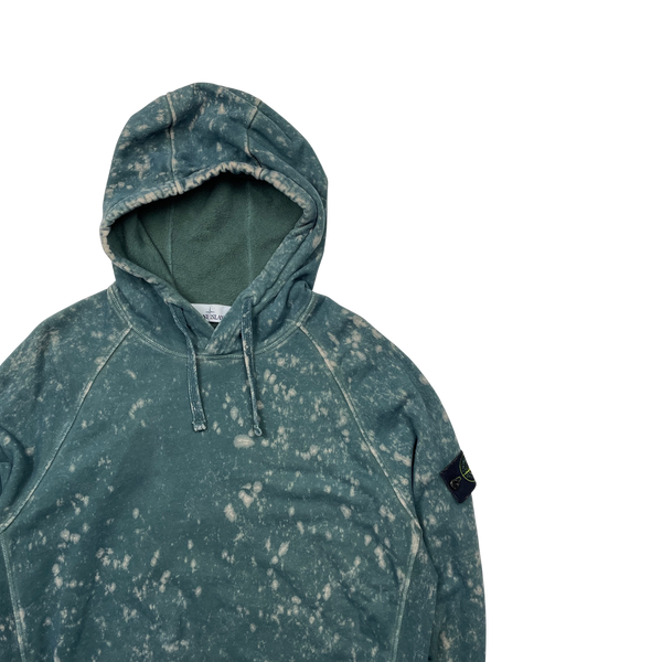 Stone Island Green Camo OVD Pullover Hoodie - Large
