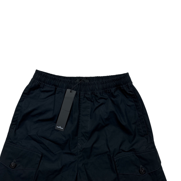Stone Island 2023 Black Ghost Cargo Shorts - 30"