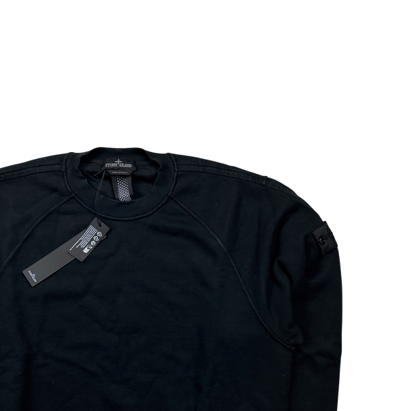 Stone Island Shadow Project Black Patch Sweatshirt Stone