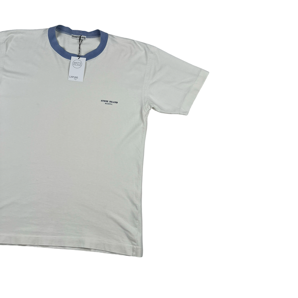 Stone Island 1989 Marina Spellout Vintage Cotton T Shirt - Large