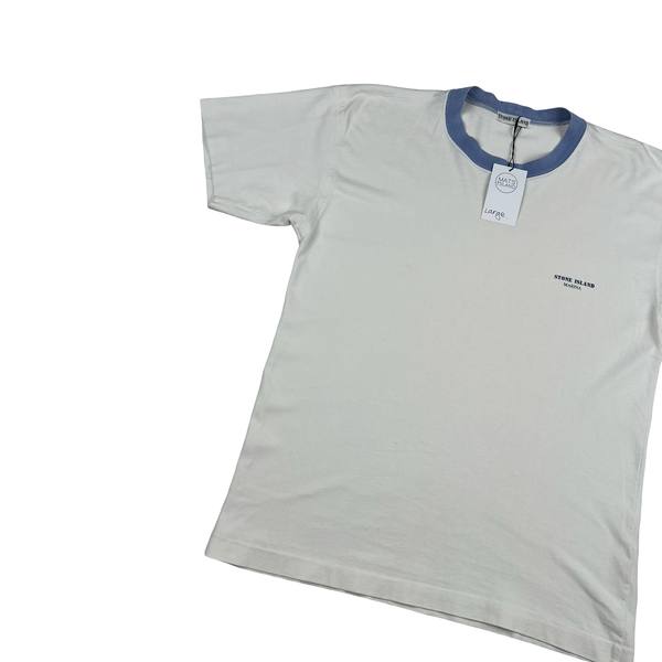 Stone Island 1989 Marina Spellout Vintage Cotton T Shirt - Large