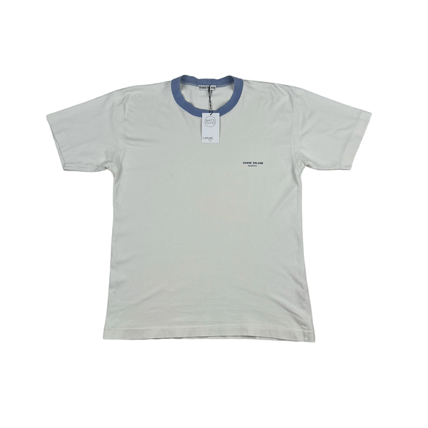 Stone Island 1989 Marina Spellout Vintage Cotton T Shirt - Large